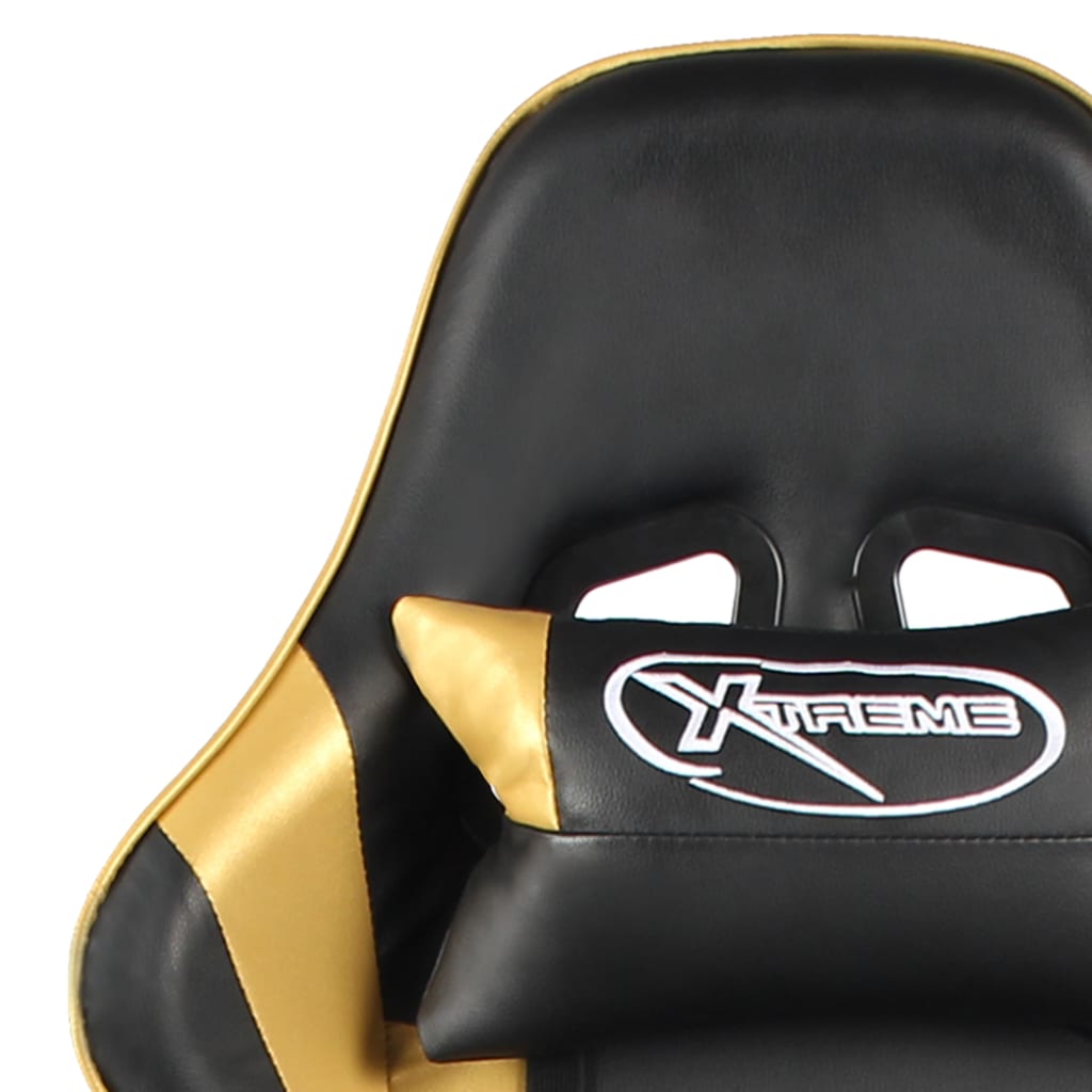 Gaming-Stuhl Drehbar Blau PVC