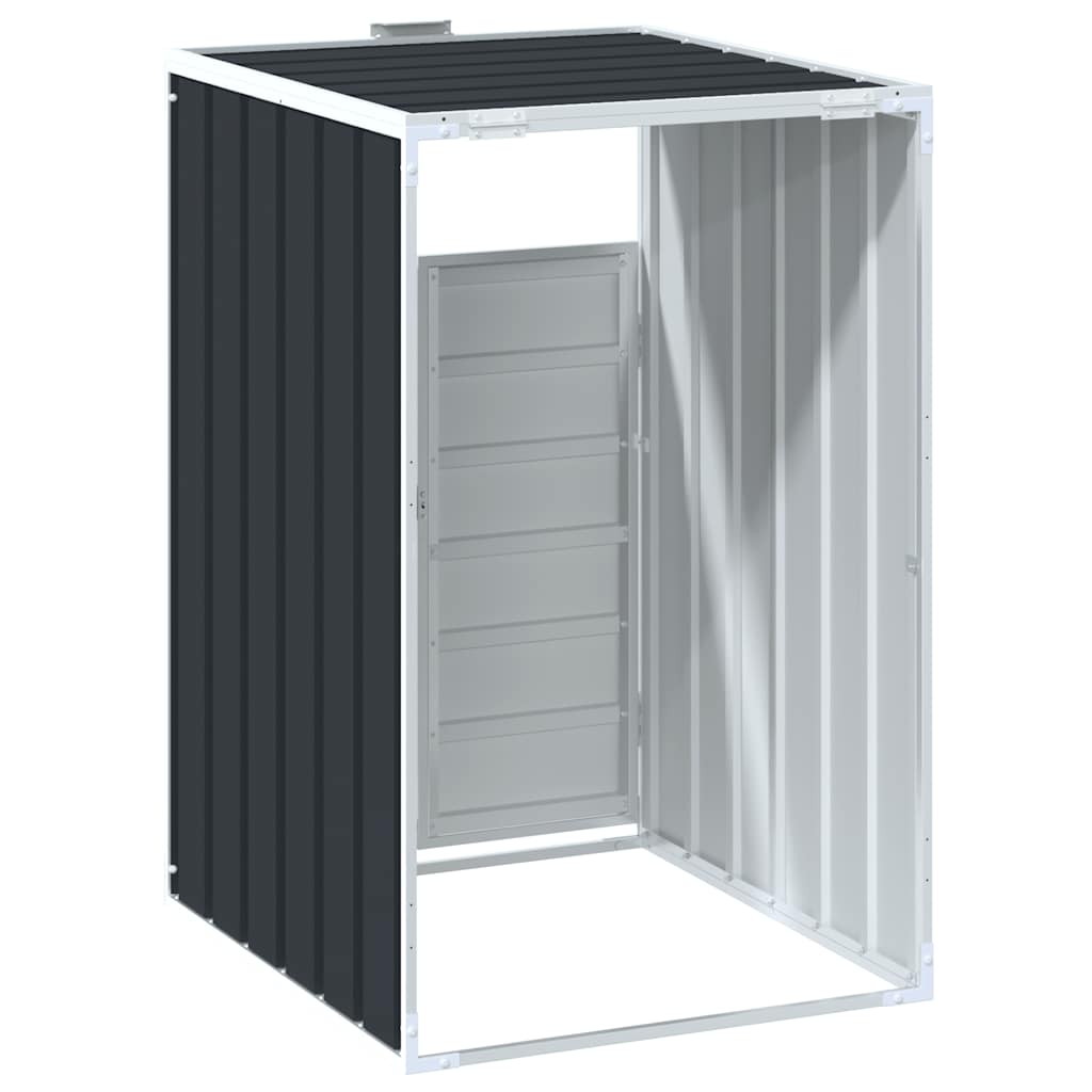 Mülltonnenbox für 1 Tonne Grün 72x81x115 cm Stahl