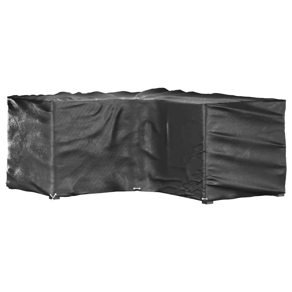 Gartenmöbel-Abdeckungen 2 Stk. L-Form 12 Ösen 250x250x90 cm