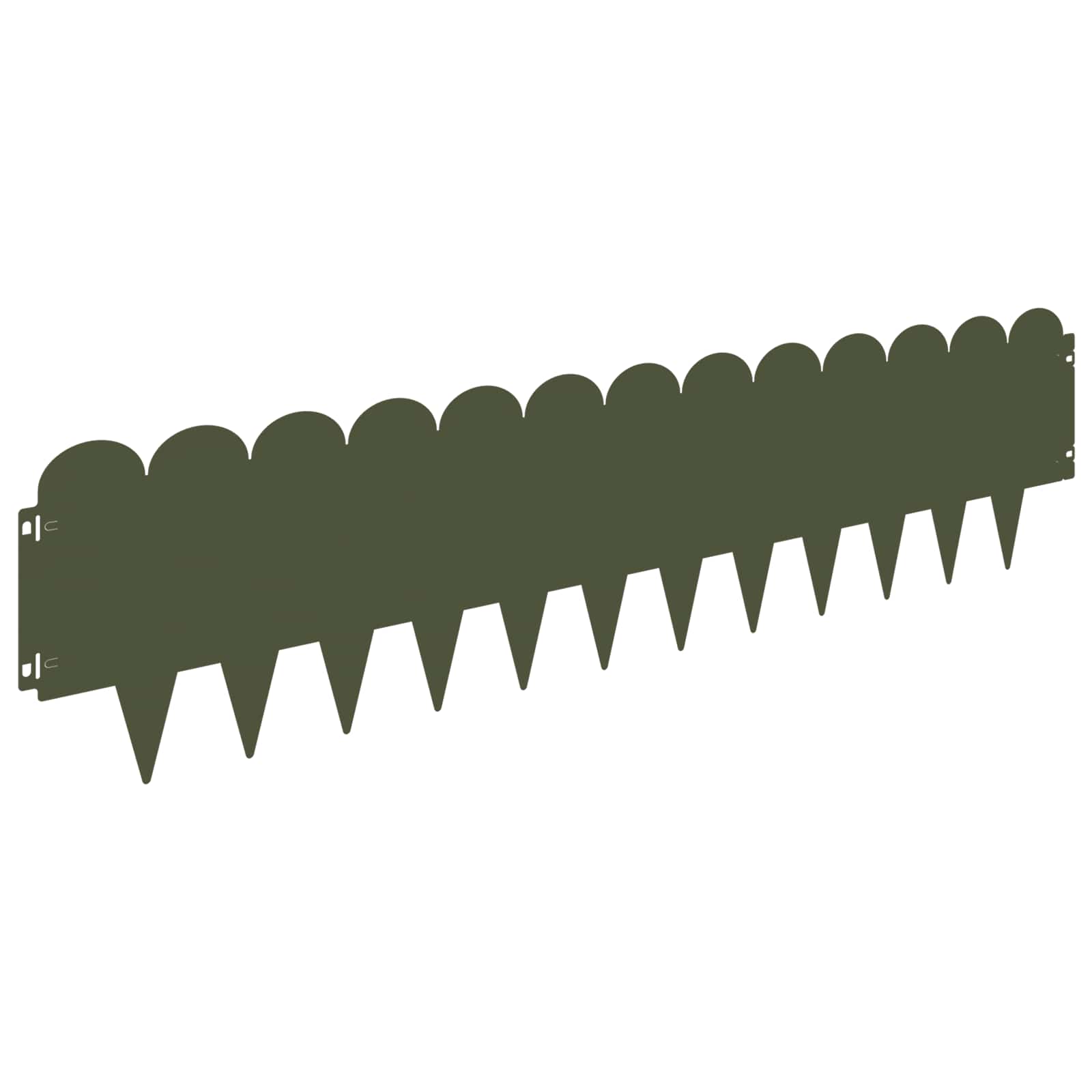 Raseneinfassung 10 pcs 103 x 15 cm Stahl Schwarz