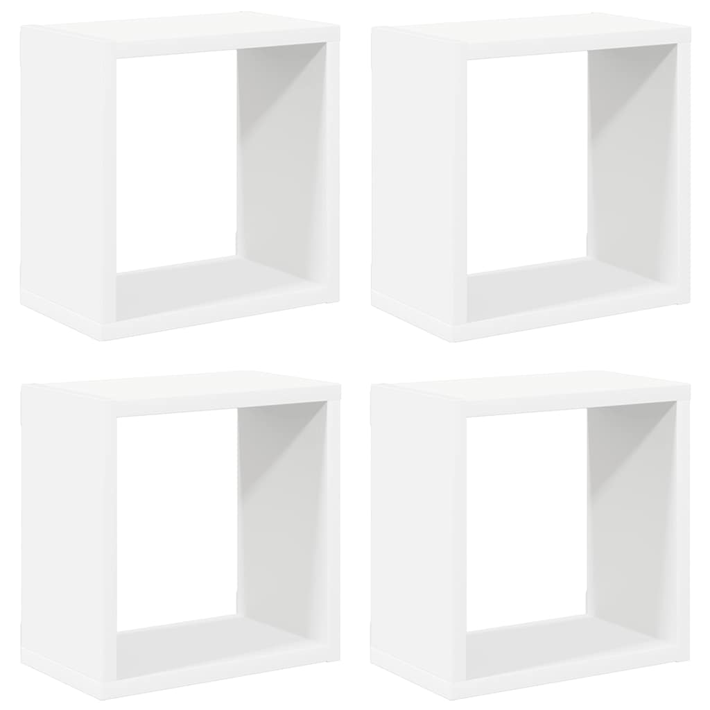 Würfelregale 2 Stk. Weiß 30x15x30 cm