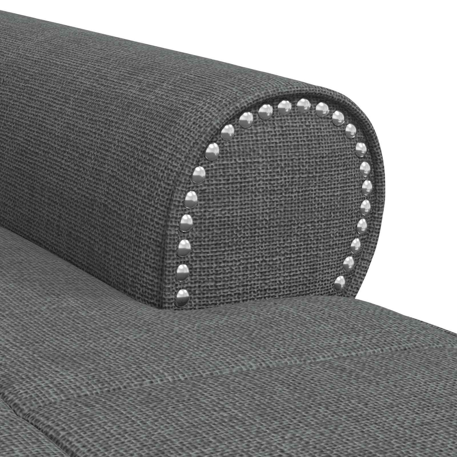 Lounge-Liege mit Kissen Hellgrau 91 x 157 x 91 cm Stoff