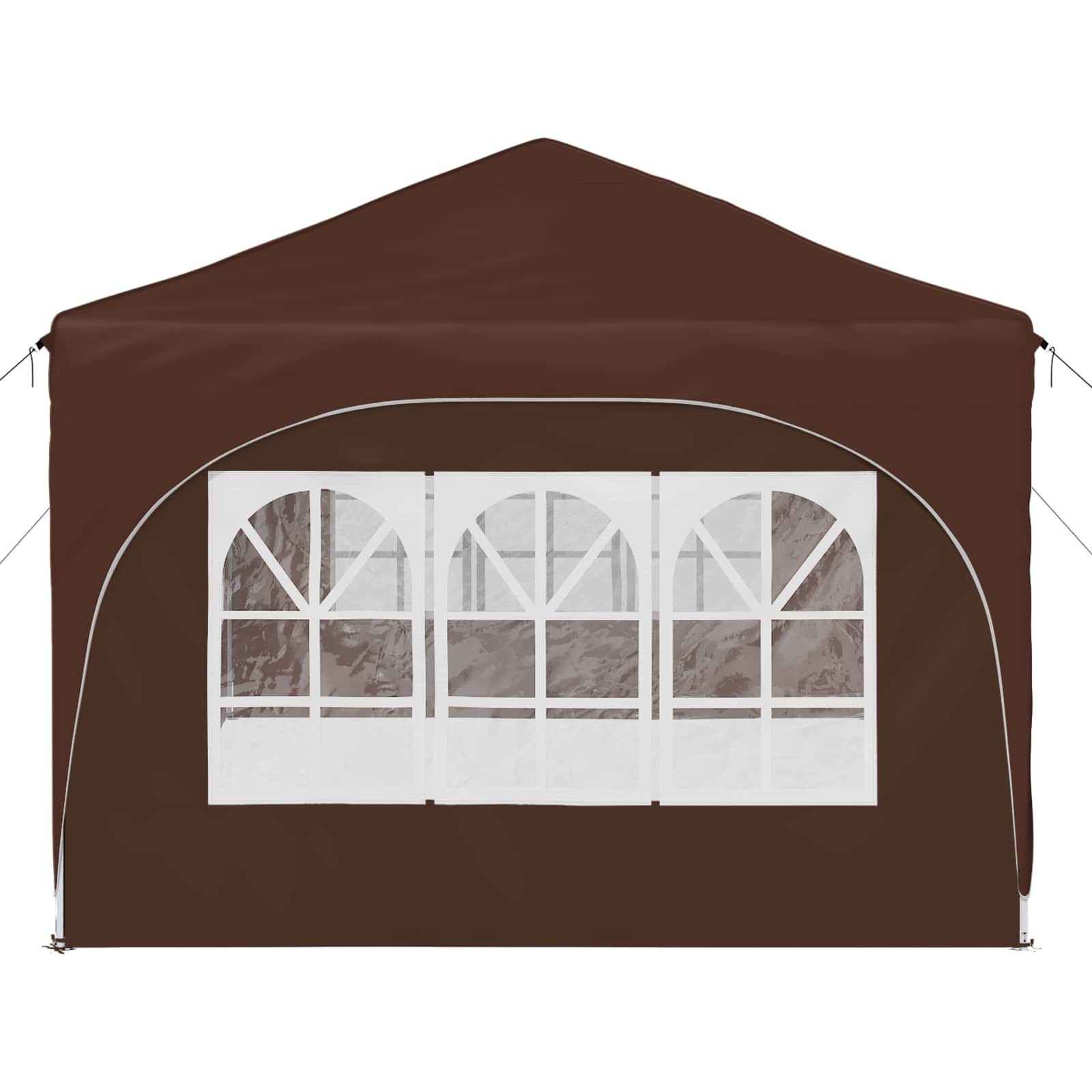 Pop-up Partyzelt 575 x 288 x 245 cm Creme Oxford-Stoff