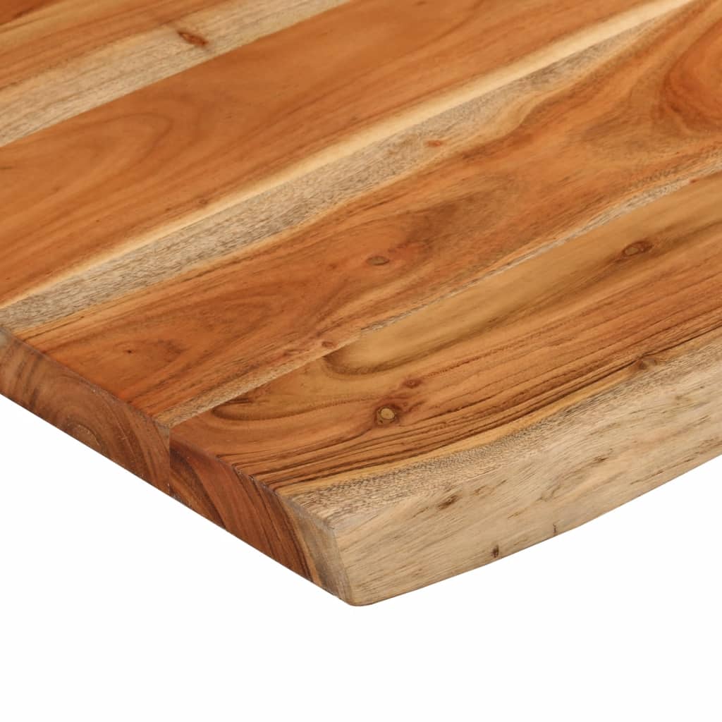 Wandregal 40x20x2,5 cm Rechteckig Massivholz Akazie Baumkante