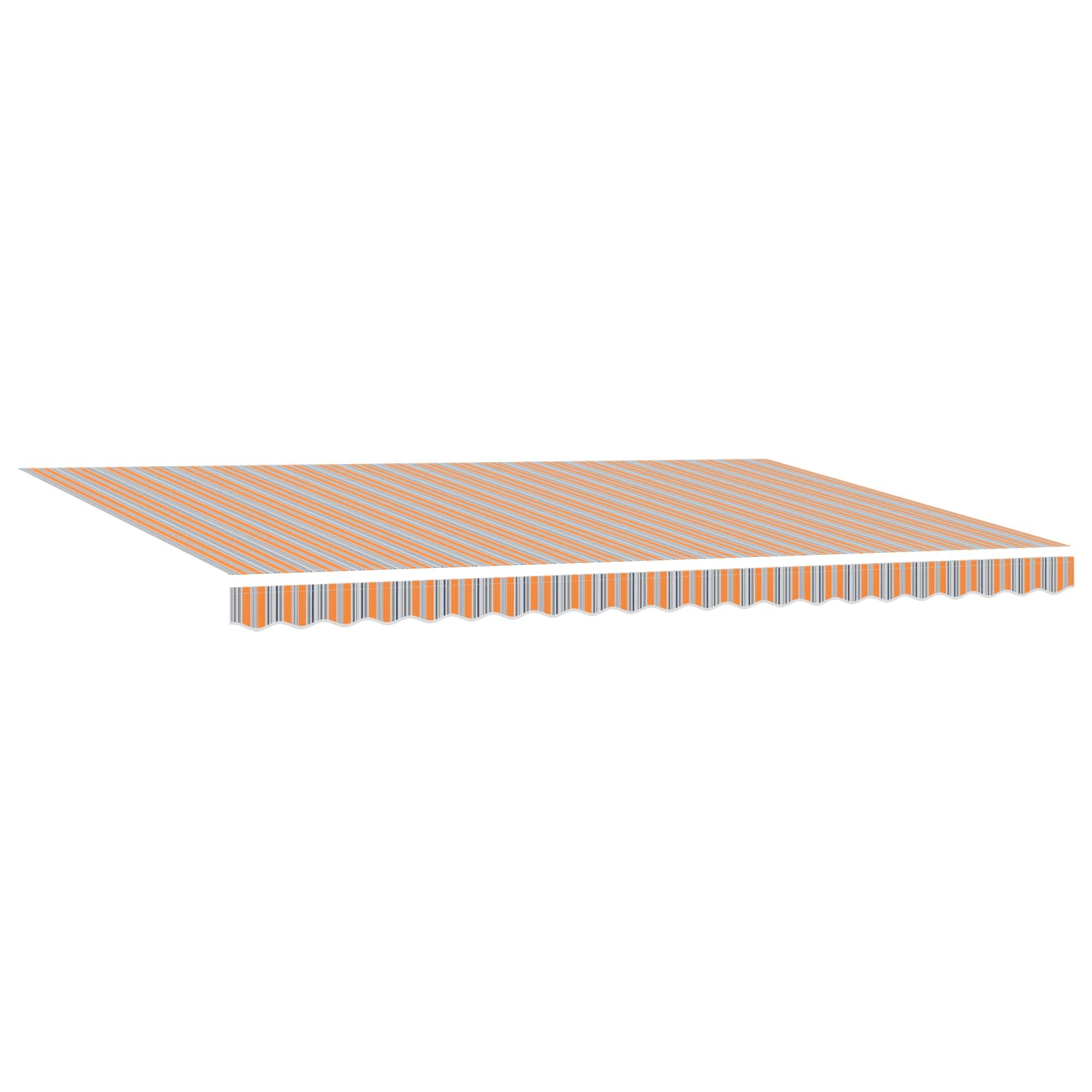 Markise Manuell Einziehbar mit LED 300x250 cm Blau und Weiß
