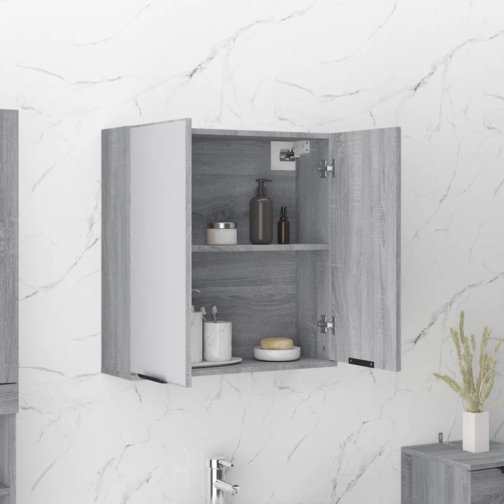 Bad-Spiegelschrank Weiß 64x20x67 cm