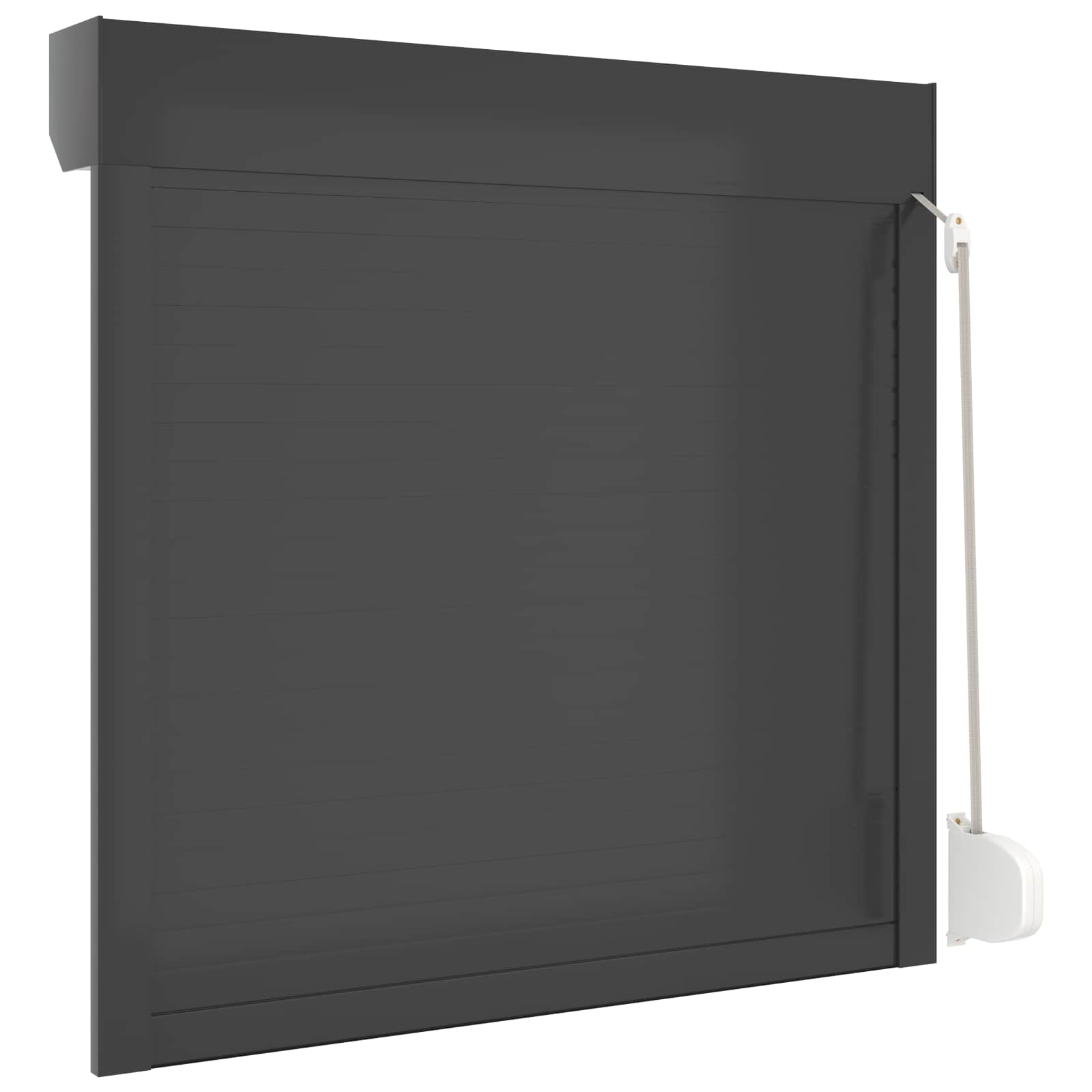 Rollladen Weiß 70 x 100 cm Aluminium und Polyurethan