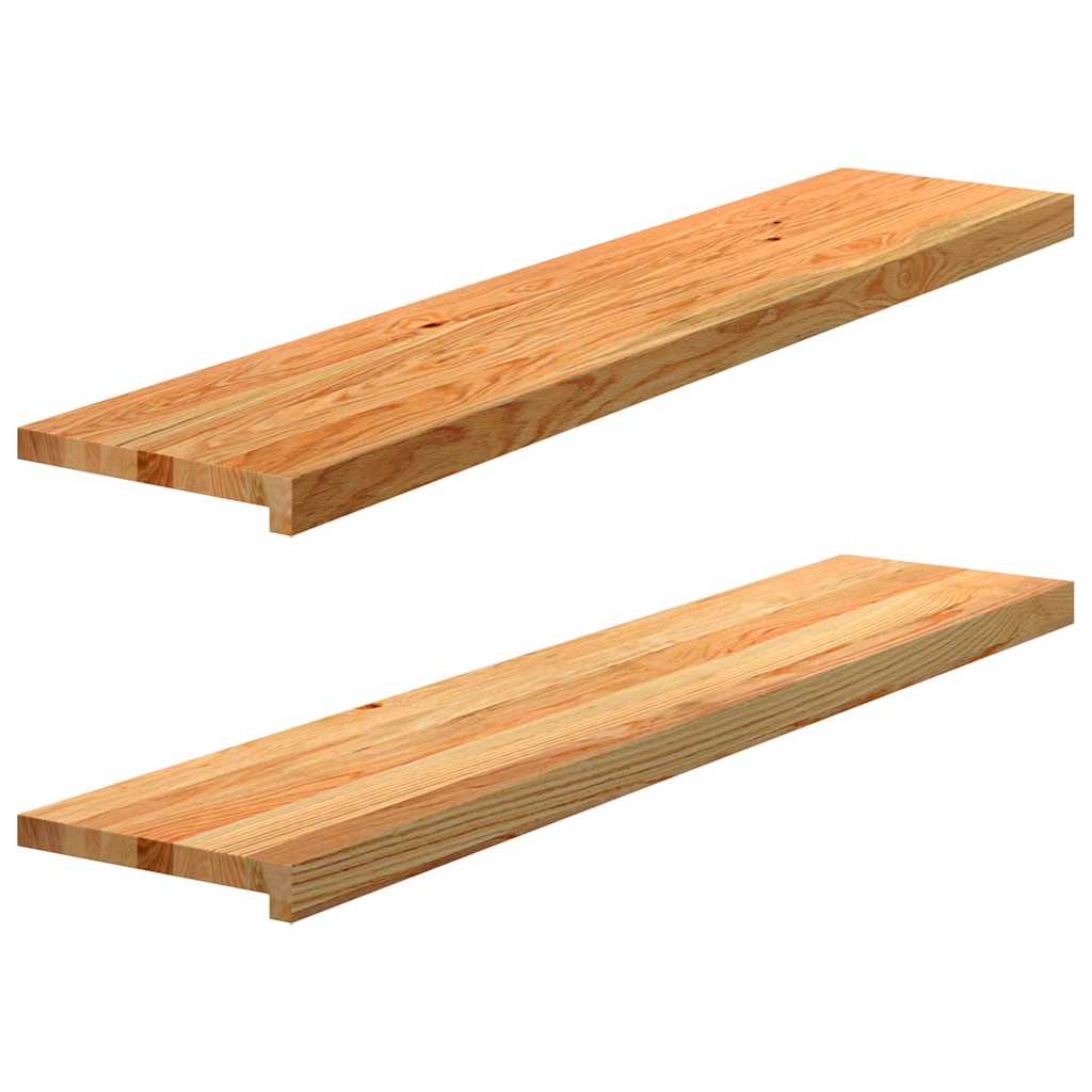 Treppenstufen 4 Stk. Unbehandelt 70x25x2 cm Massivholz Eiche