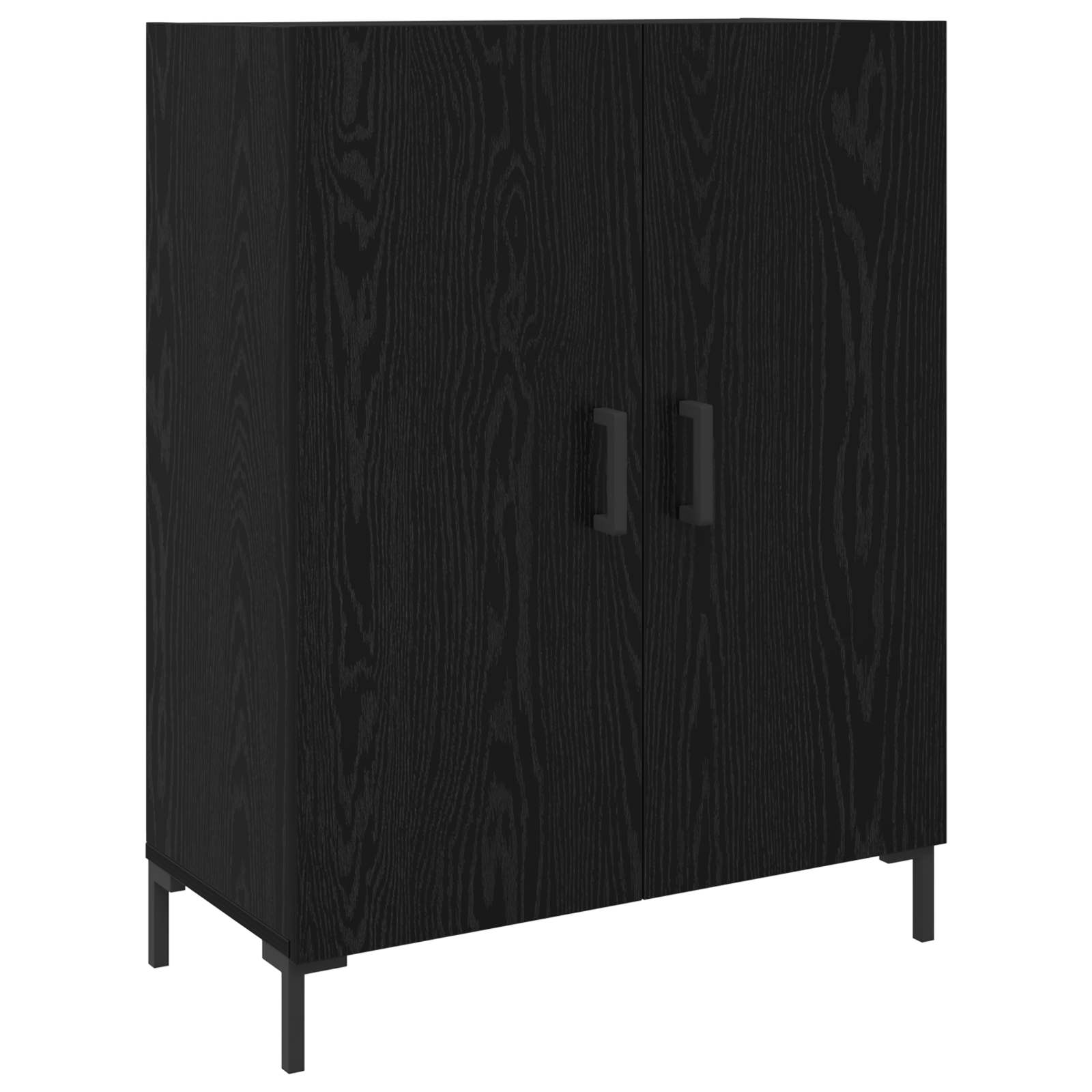 Highboard Betongrau 69,5x34x180 cm Holzwerkstoff
