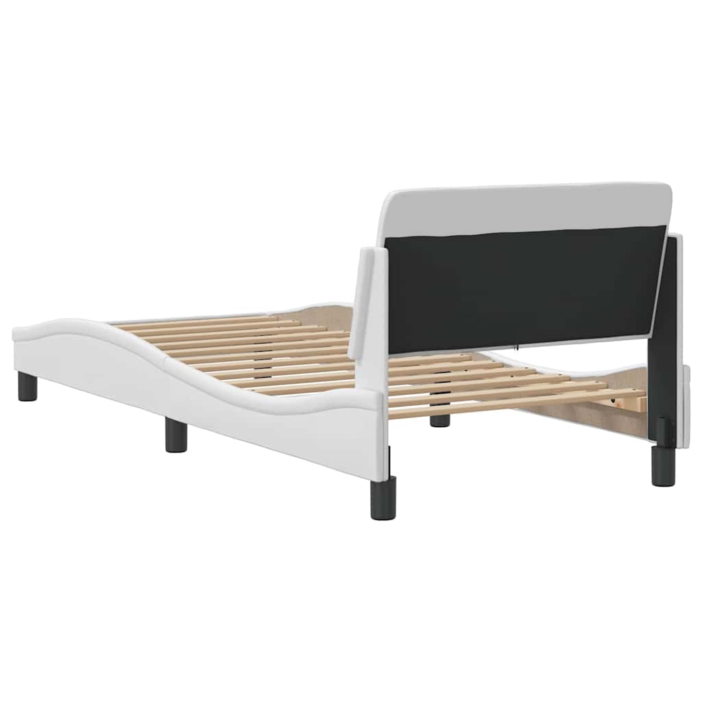Bettgestell "Dover" Schwarz 80x200 cm Kunstleder