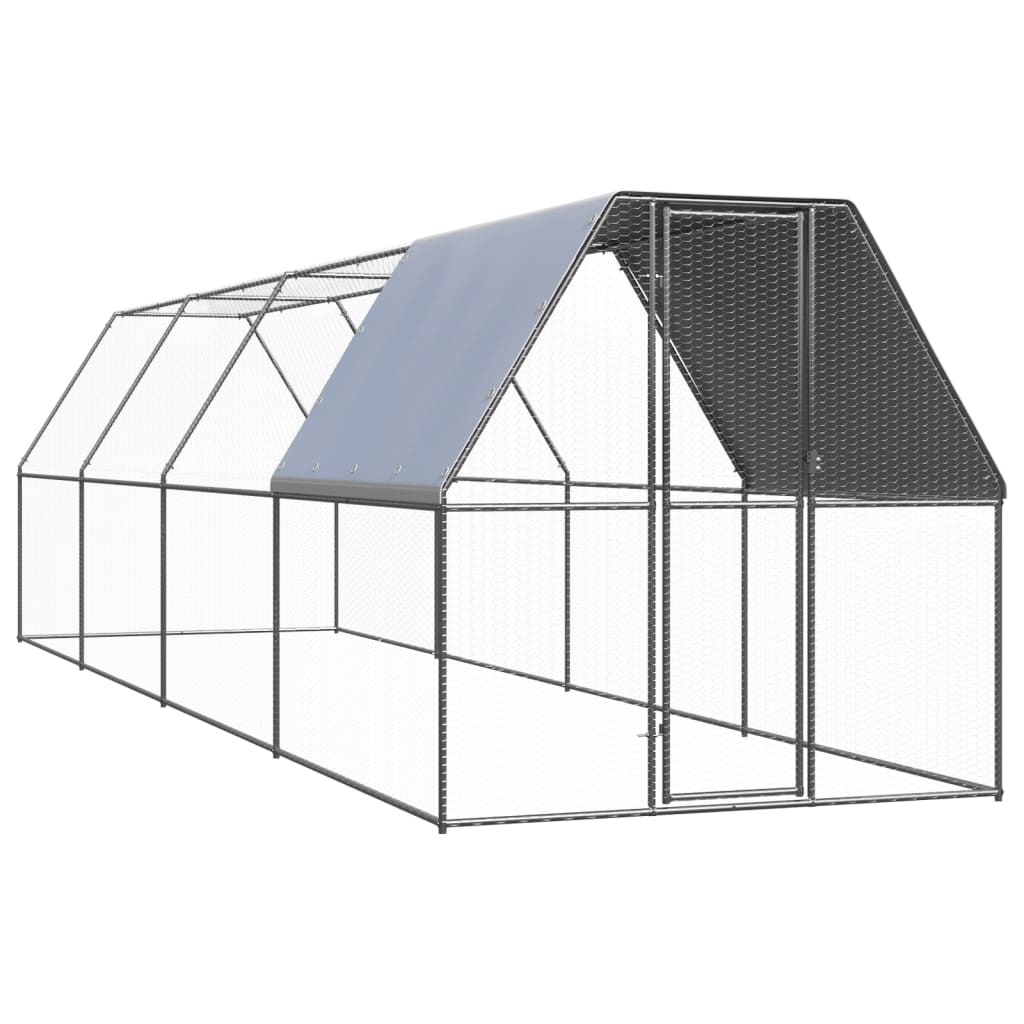 Outdoor-Hühnerkäfig 2x2x2 m Verzinkter Stahl