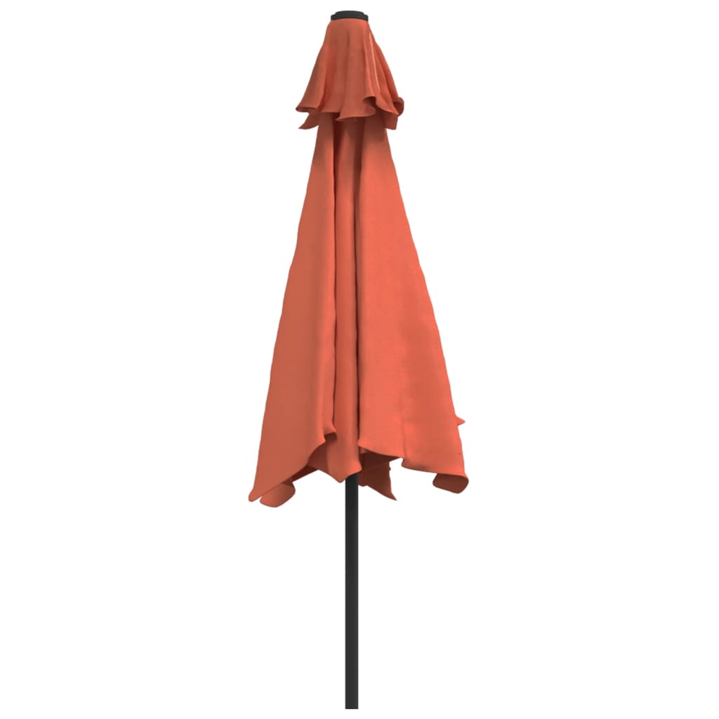 Sonnenschirm mit Metall-Mast 300 cm Bordeauxrot