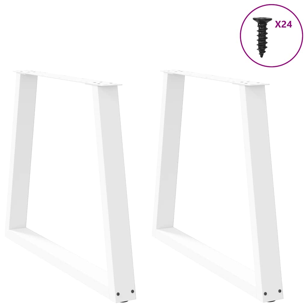 Couchtischbeine V-Form 2 Stück Schwarz 30x(30-31,3) cm Stahl