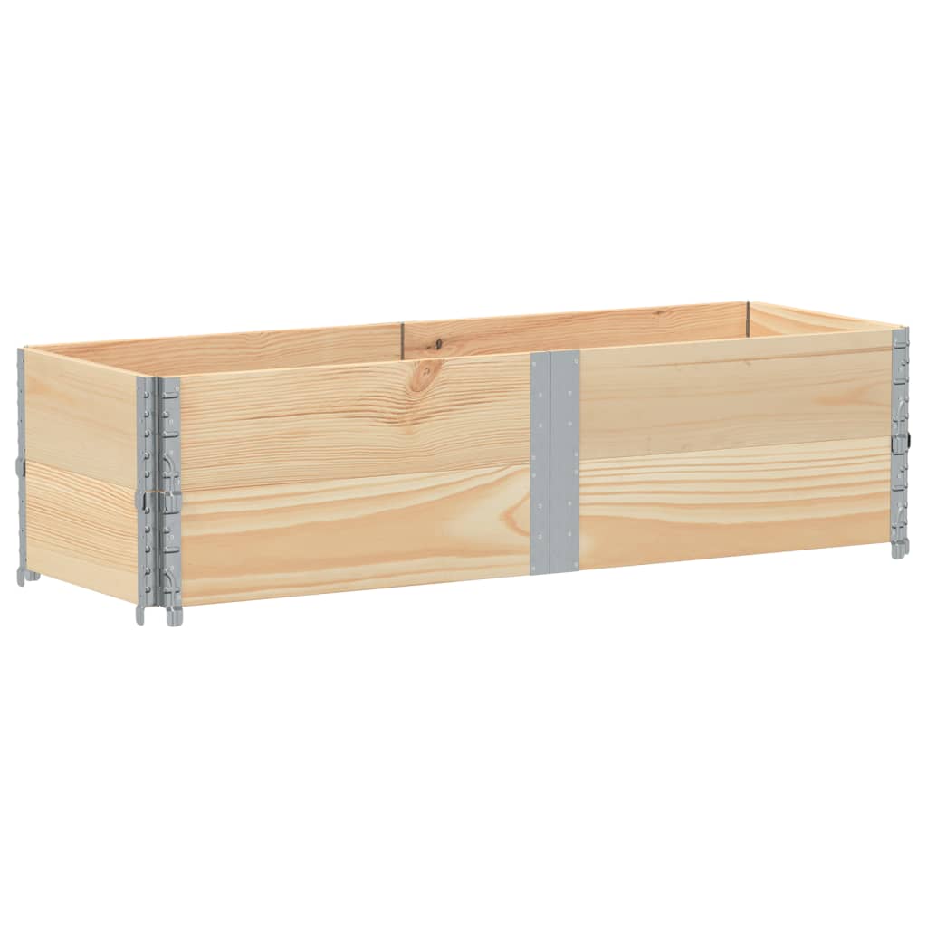 Pflanzkasten Grau 150x100 cm Massivholz Kiefer