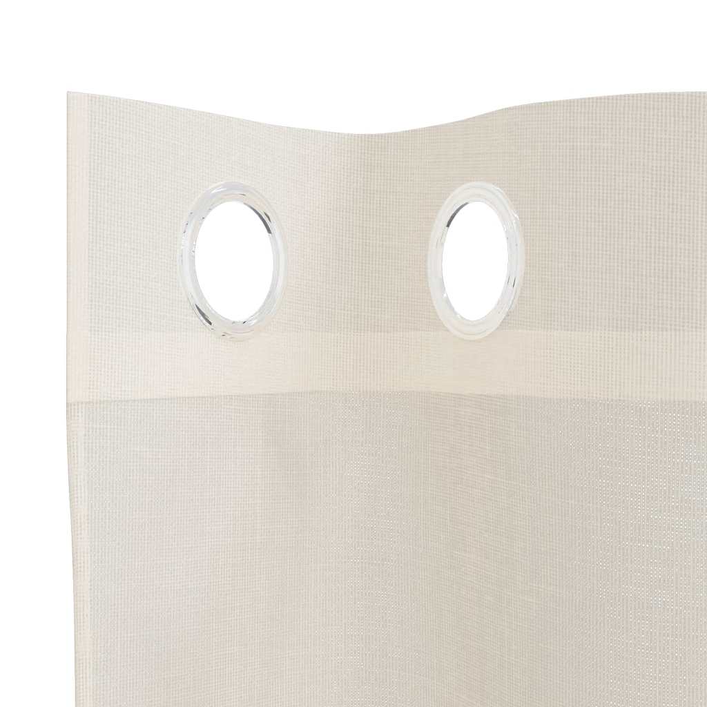 Voile Vorhänge mit Ösen 2 Stk. Apfelgrün 140x140 cm