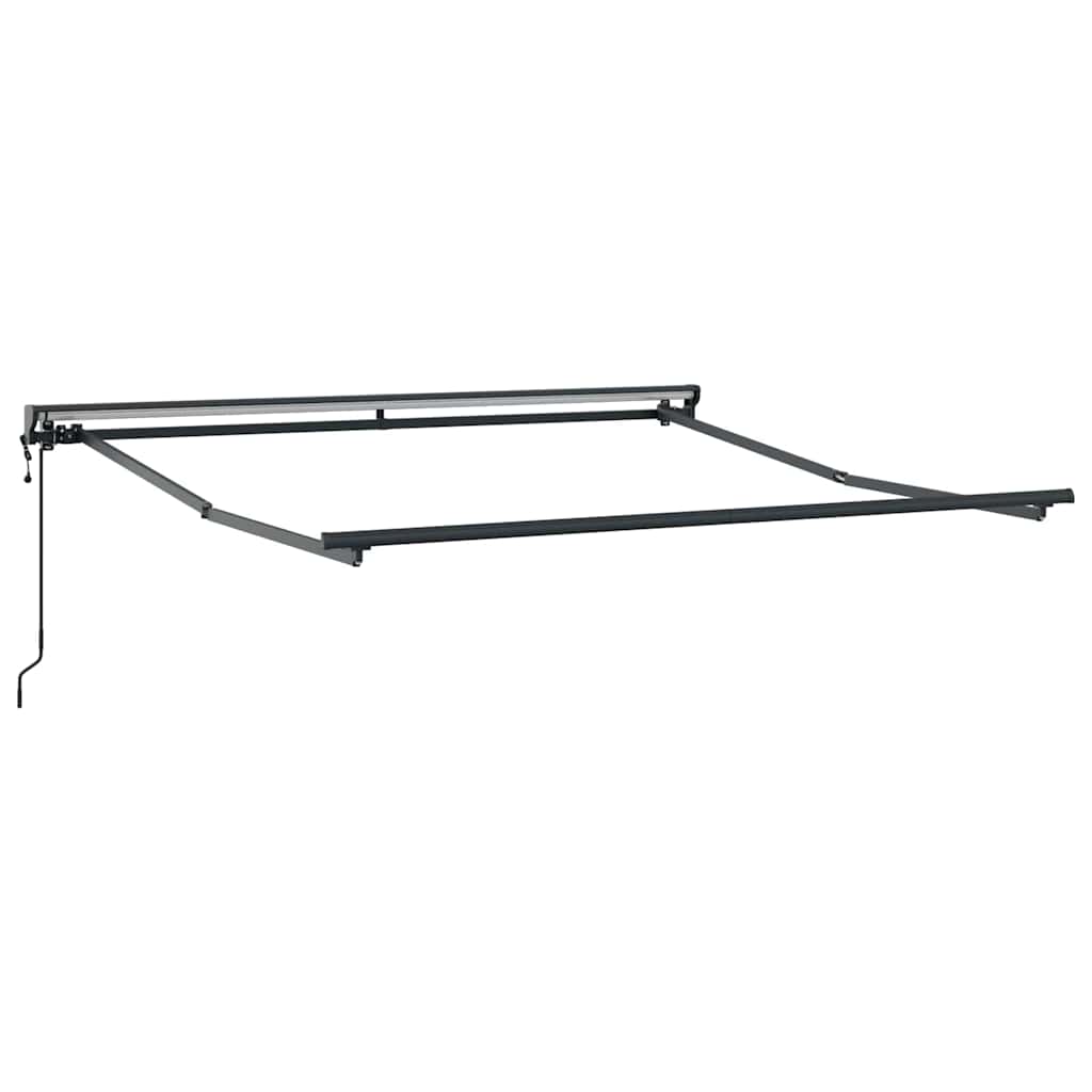 Markisenrahmen Verstellbar Weiß 2,5 x 2 m Stahl