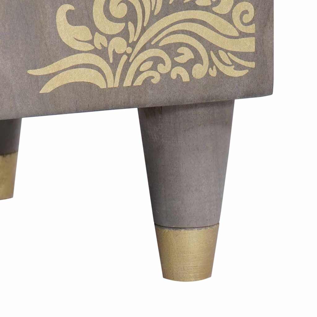 Highboard mit Regal Braun 40 x 33 x 110 cm Massivholz Mango