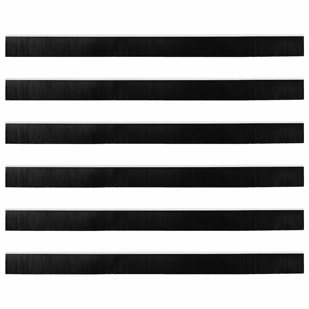 Aufsteck Türbürstendichtungen 2 pcs Braun 100 cm