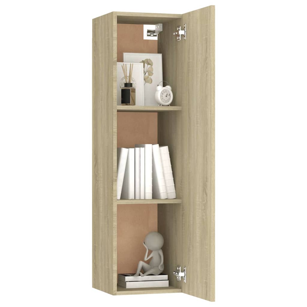 4-tlg. TV-Schrank-Set Weiß Holzwerkstoff