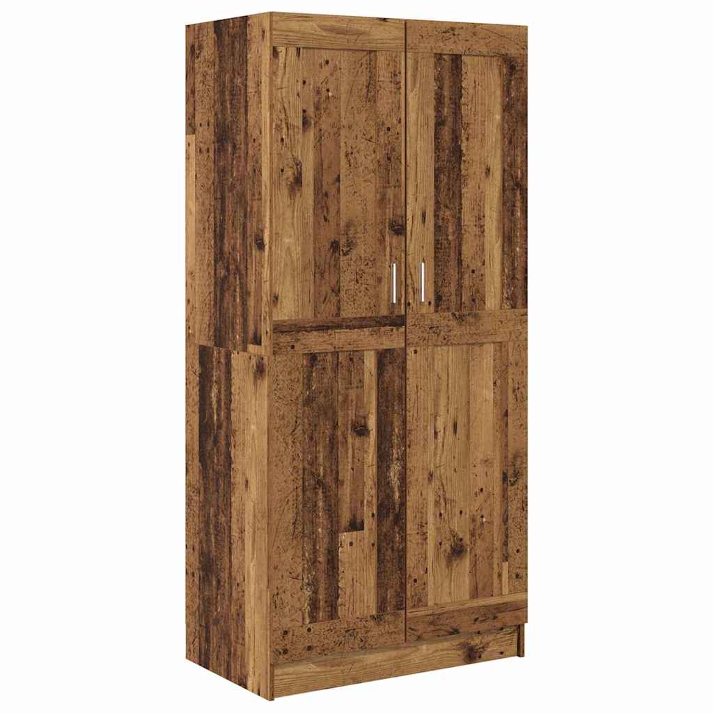 Kleiderschrank Weiß 82,5x51,5x180 cm Holzwerkstoff