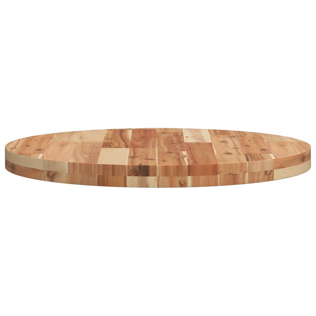 Tischplatte Rund Ø40x2 cm Massivholz Akazie