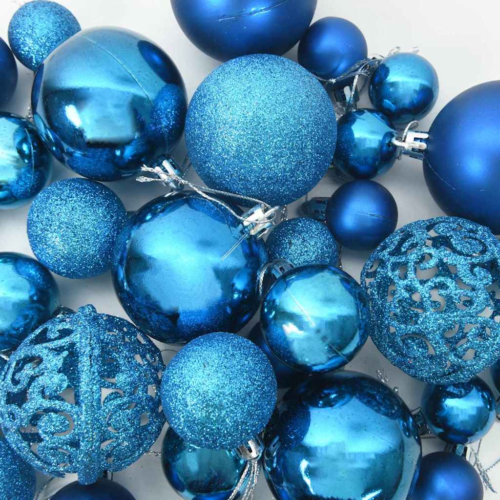 Künstlicher Weihnachtsbaum mit LEDs Kugeln Zapfen 150 cm