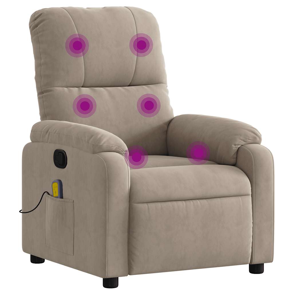 Relaxsessel Elektrisch Braun Mikrofasergewebe