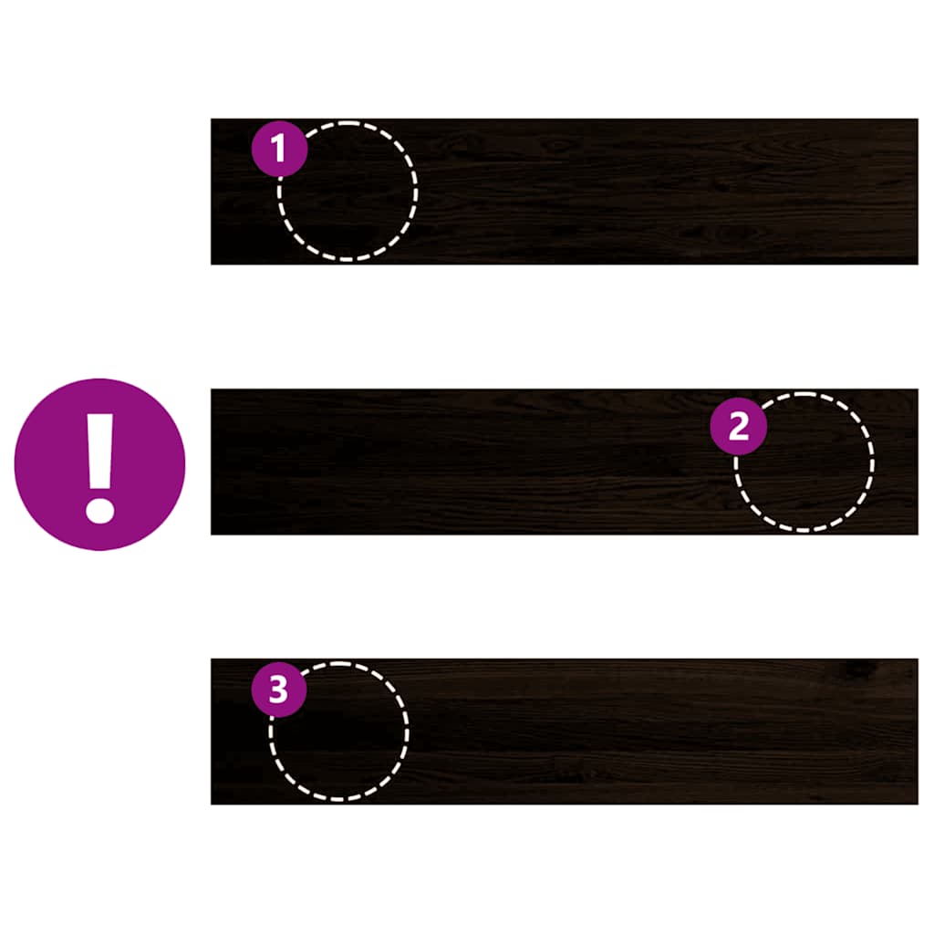 Treppenstufen 4 Stk. Unbehandelt 70x25x2 cm Massivholz Eiche