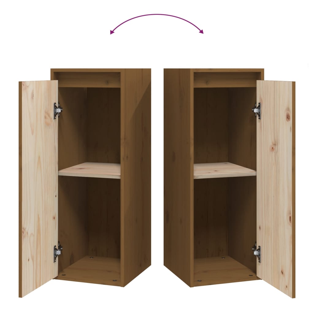 Wandschrank 30x30x80 cm Massivholz Kiefer