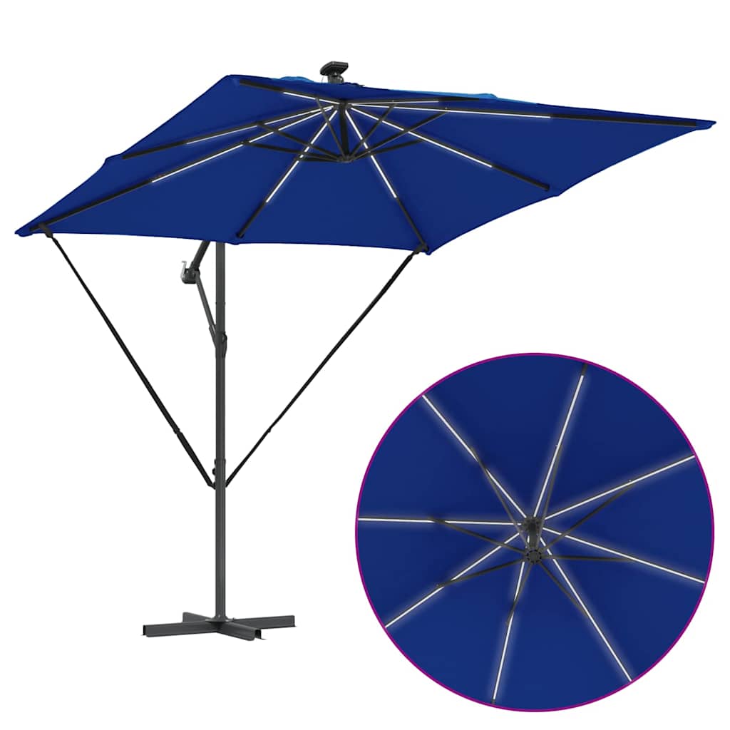 Sonnenschirm Sand 249 x 249 x 250 cm Polyester und Aluminium