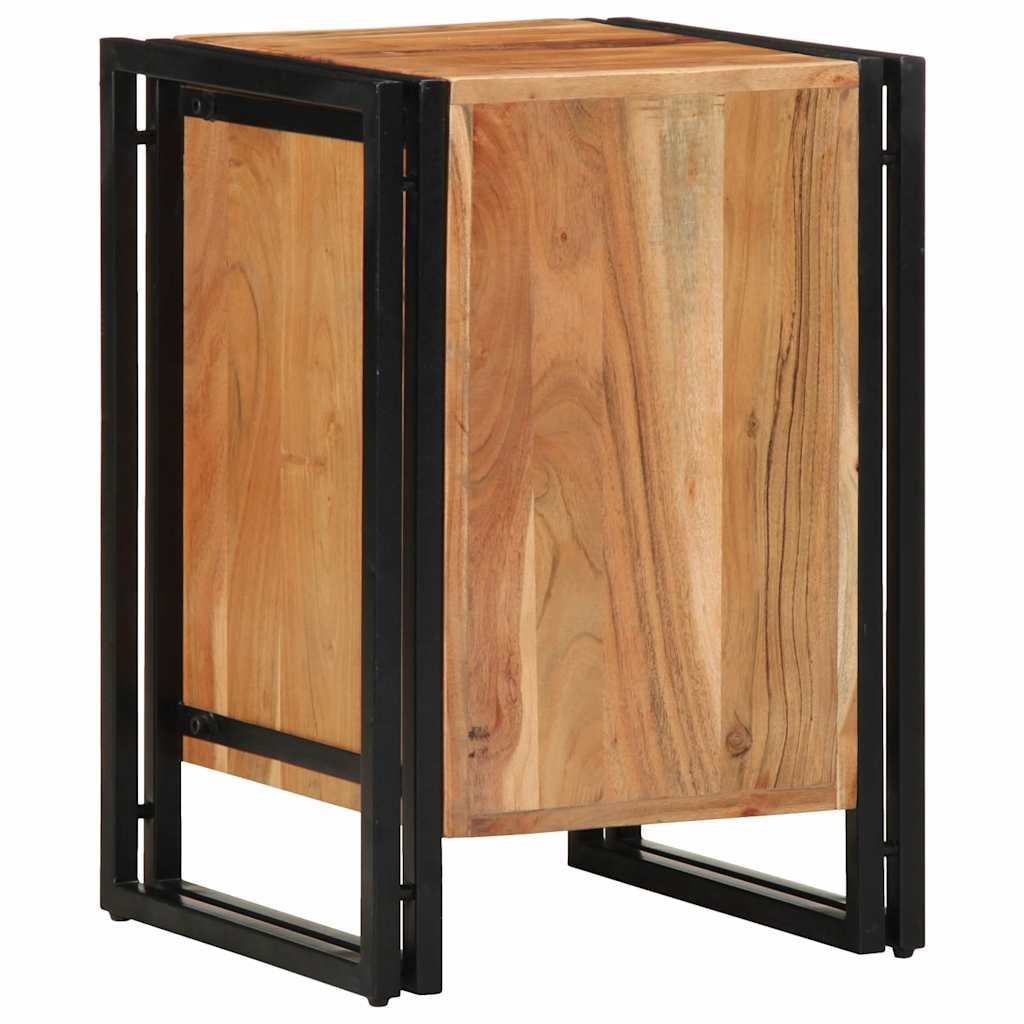 Nachttisch 40x40x59 cm Altholz Massivholz