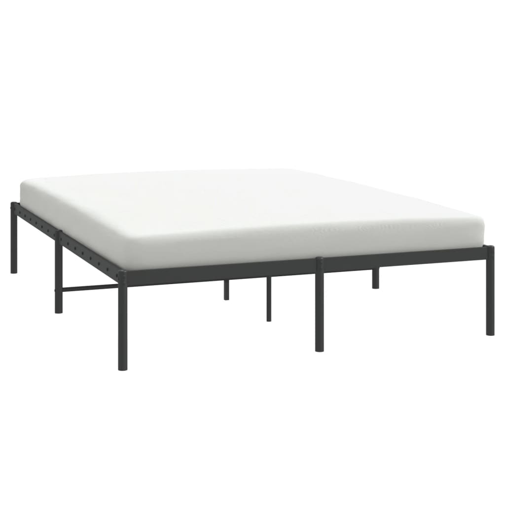 Bettgestell Metall Schwarz 75x190 cm