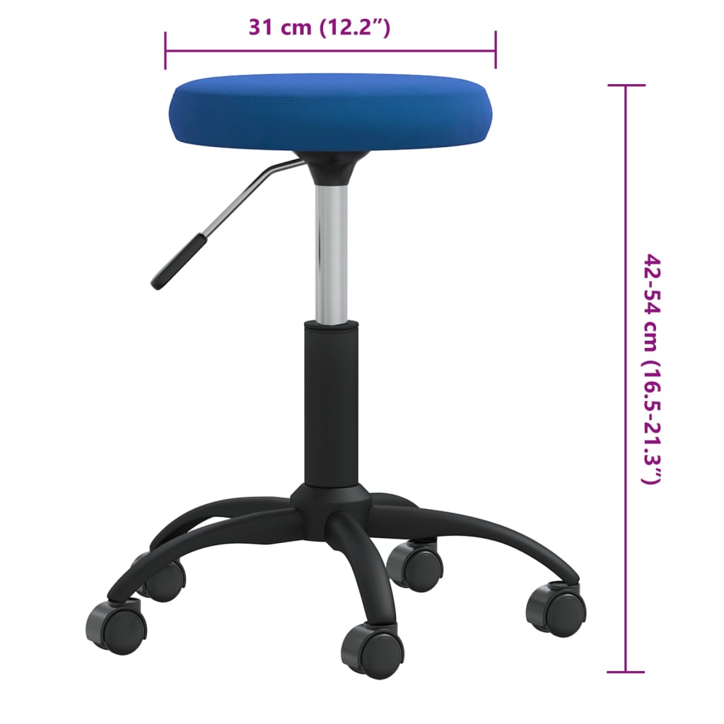 Massagehocker Samt Senfgelb
