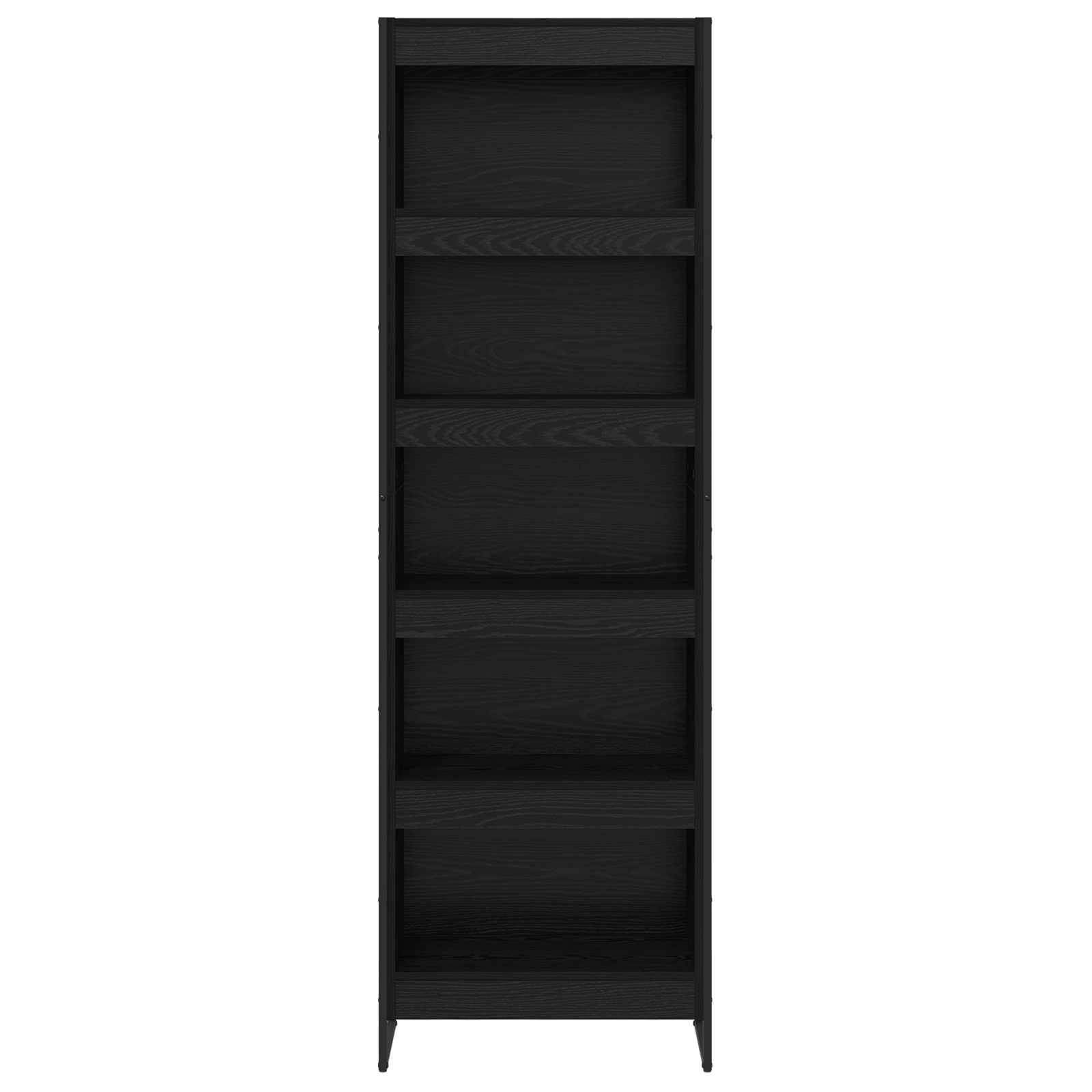 Bücherregal 2 pcs Schwarz Eichen-Optik 60 x 30 x 189,5 cm