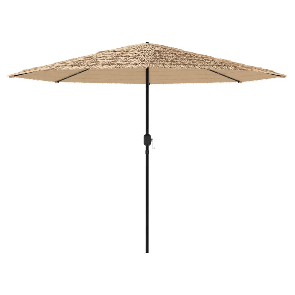 Sonnenschirm mit LED und Stahlmast Braun 248x248x248 cm