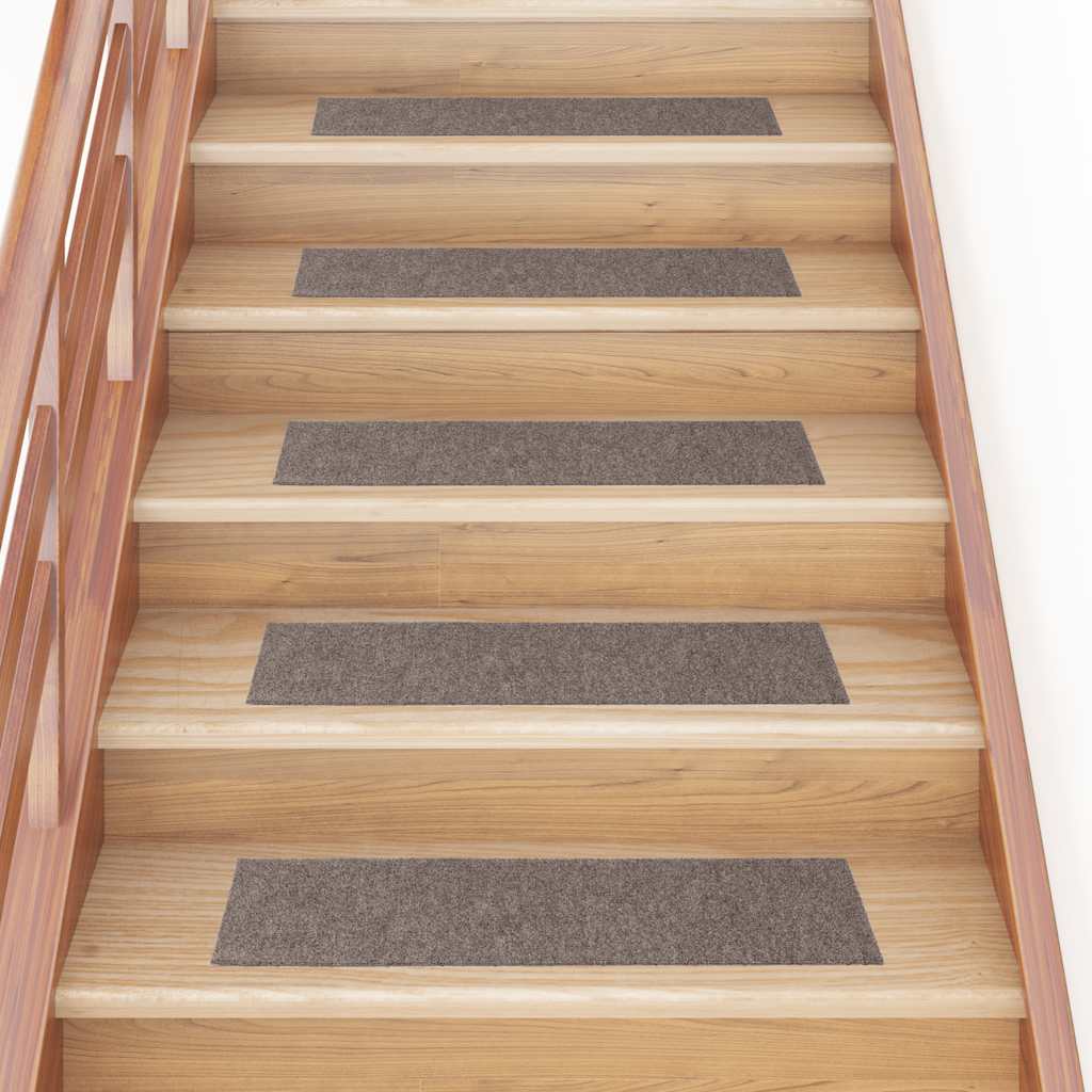 Stufenmatten Selbstklebend 15 Stk. 60x25 cm Hellbraun Rechteckig