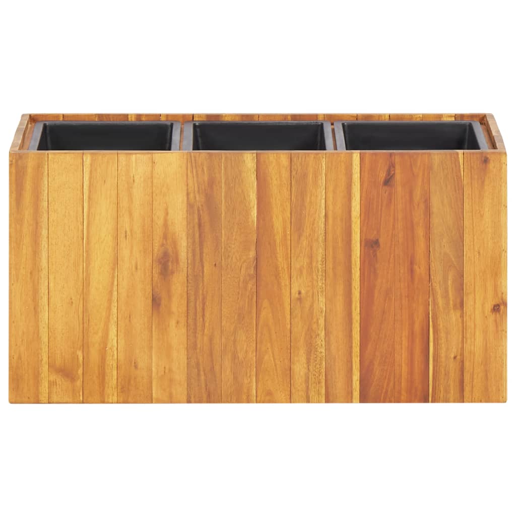 Garten-Hochbeet 24,5x24,5x25 cm Massivholz Akazie