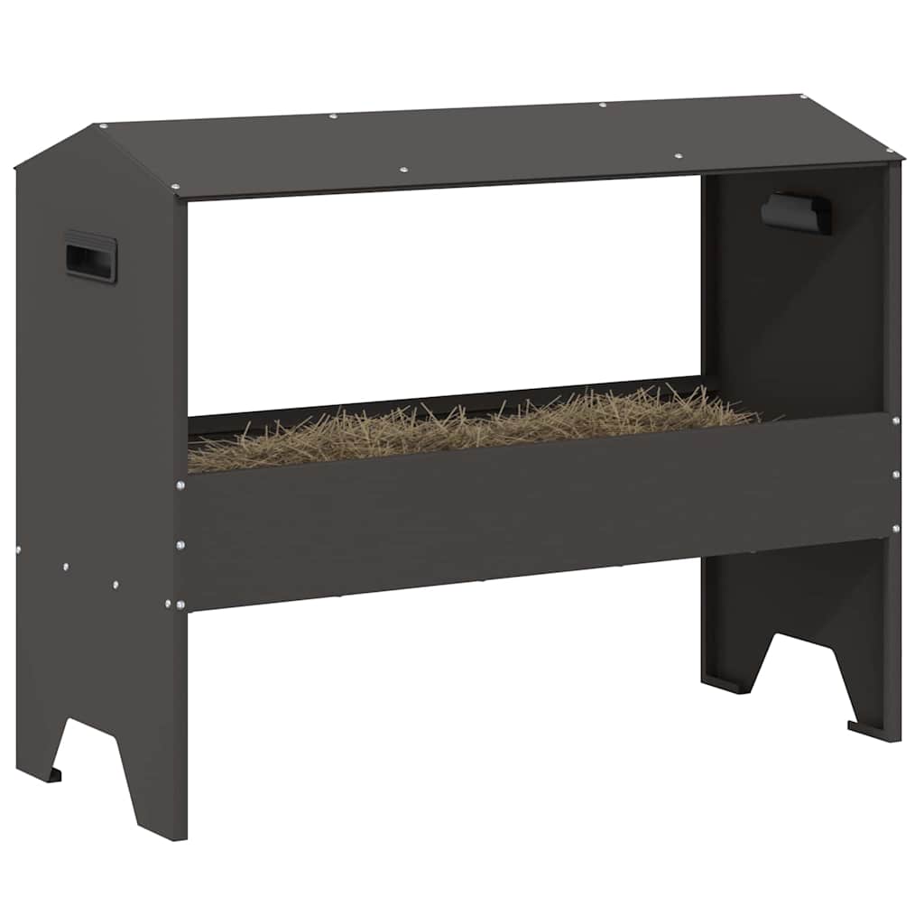 Futtertröge für Nutztiere Schwarz 79 x 35 x 62 cm