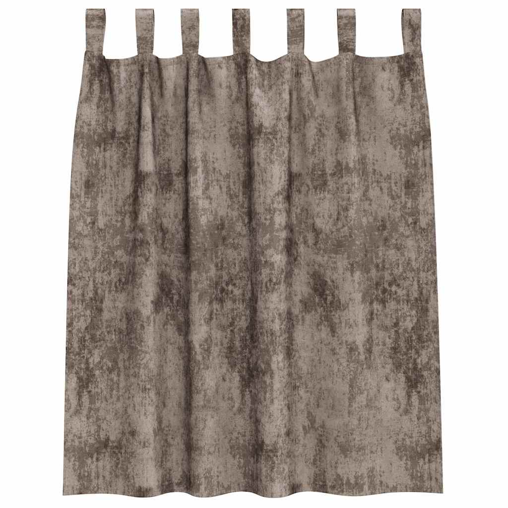 Samtvorhänge mit Vorhängen 2 pcs Weinrot 140 x 140 cm Samt
