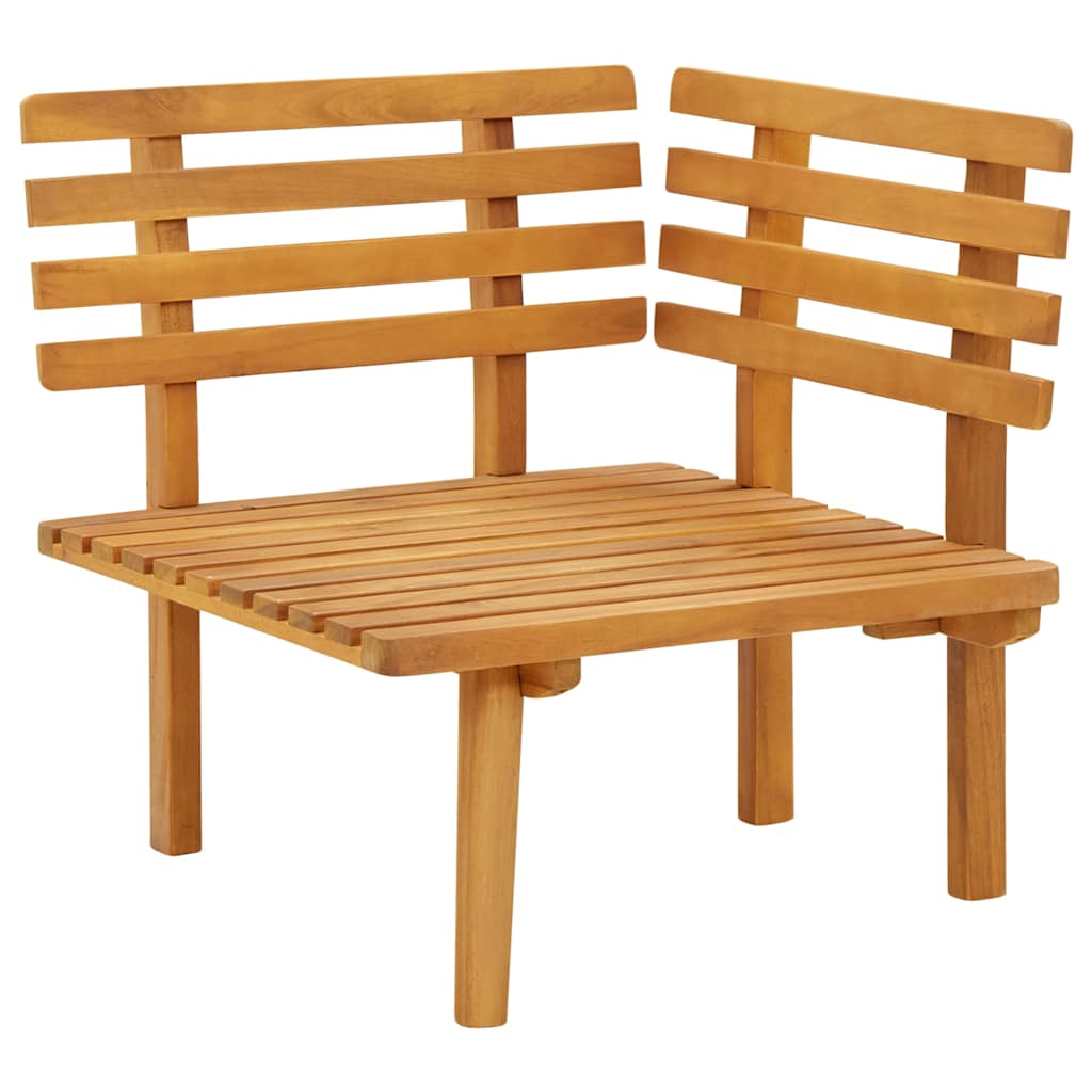 2-Sitzer-Gartensofa mit Kissen Massivholz Akazie