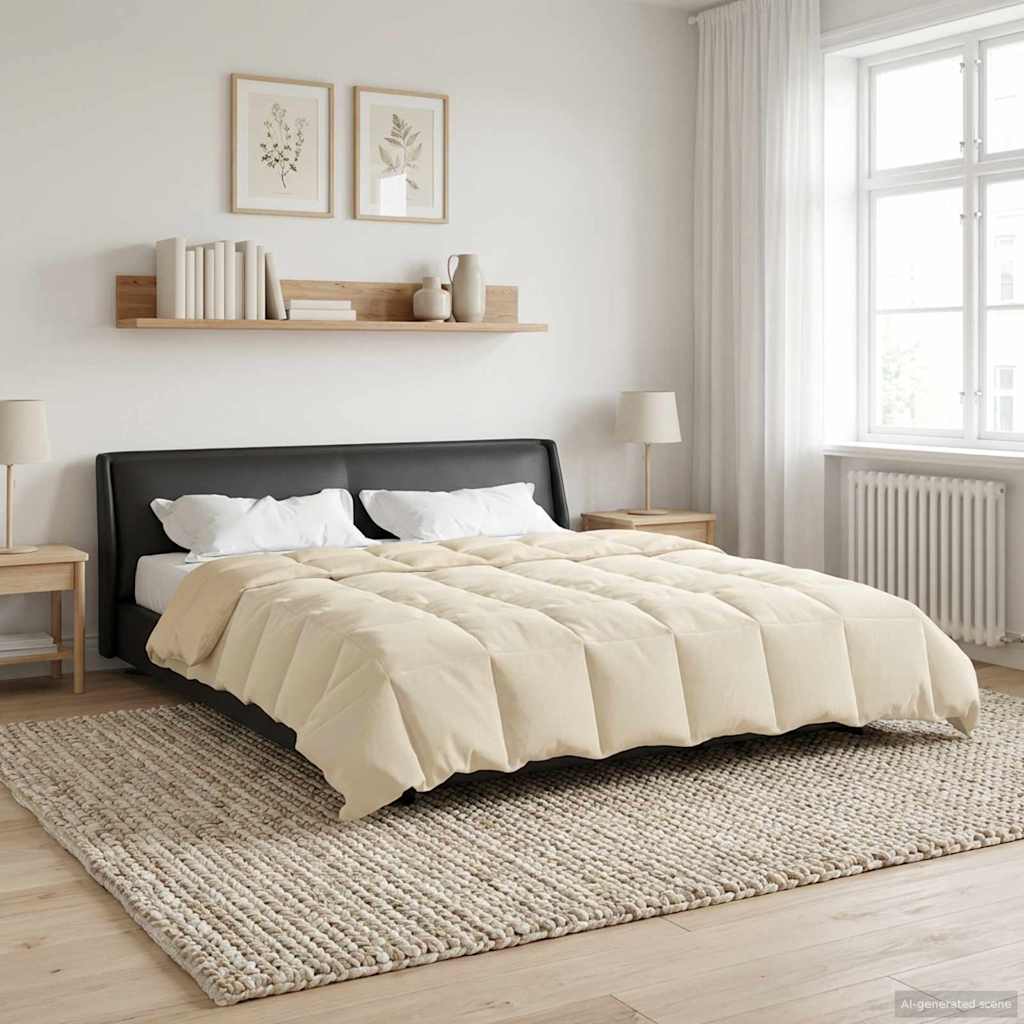 Sommerdecke Gesteppt Anthrazit 135 x 200 cm Mikrofaser