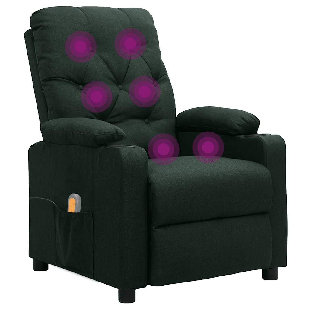 Massagesessel Schwarz Stoff