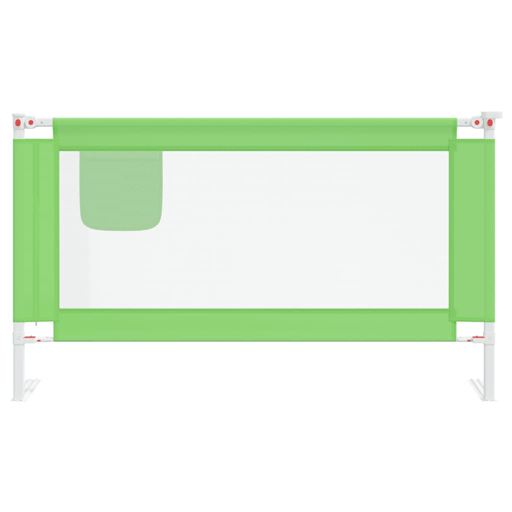 Kleinkind-Bettschutzgitter Grün 90x25 cm Stoff