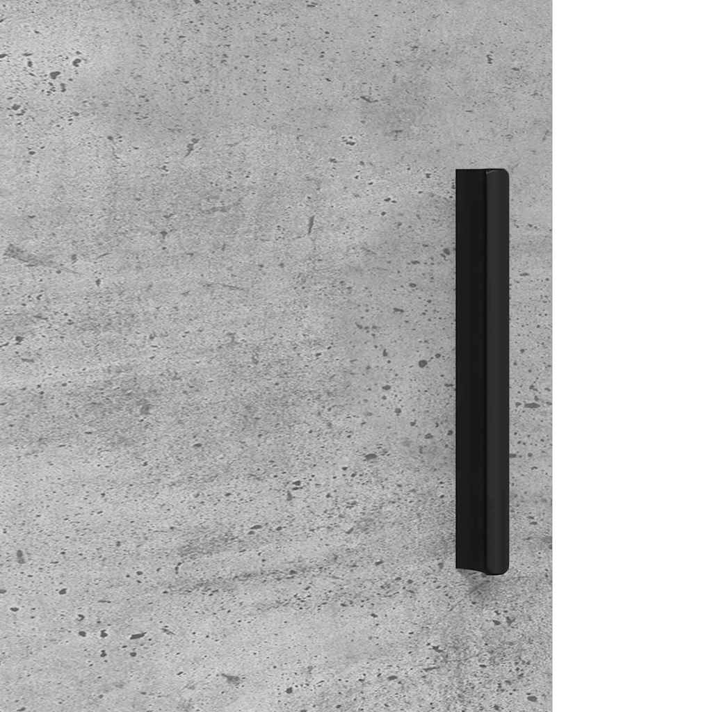 Badezimmermöbel-Set mit Tür 3 pcs Weiß Holzwerkstoff & Metall