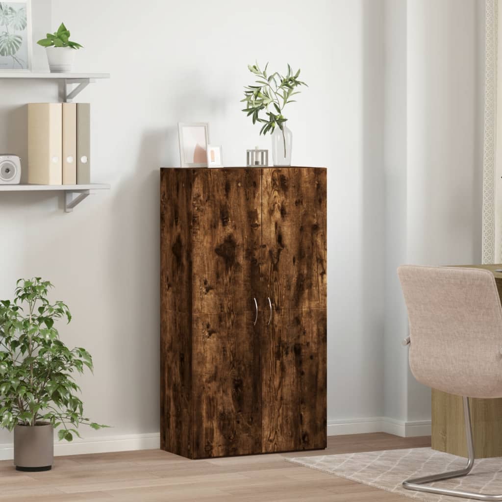 Aktenschrank Weiß 60x32x153 cm Holzwerkstoff