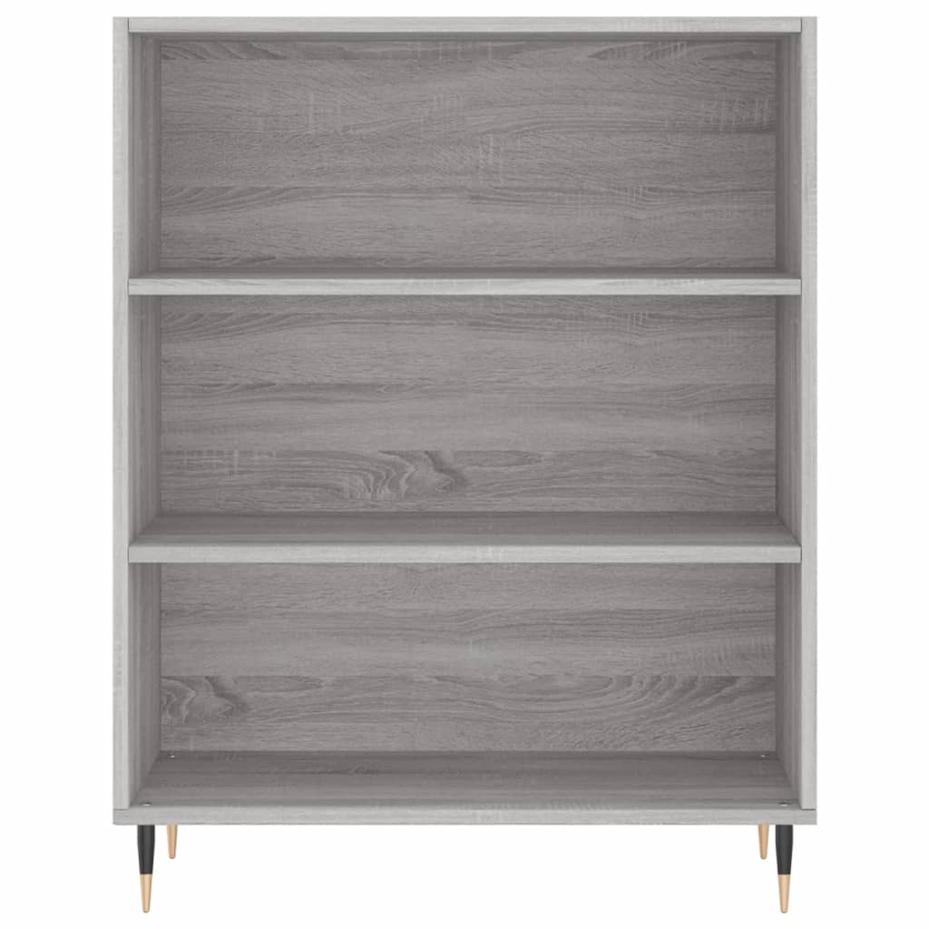 Highboard Betongrau 69,5x34x180 cm Holzwerkstoff