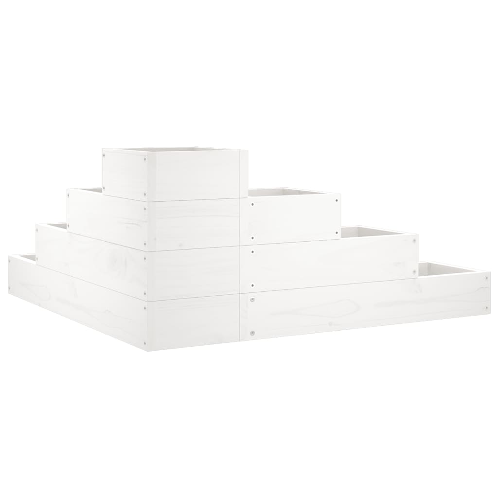 Pflanzentreppe 4 Stufen 80,5x79x36 cm Massivholz Kiefer
