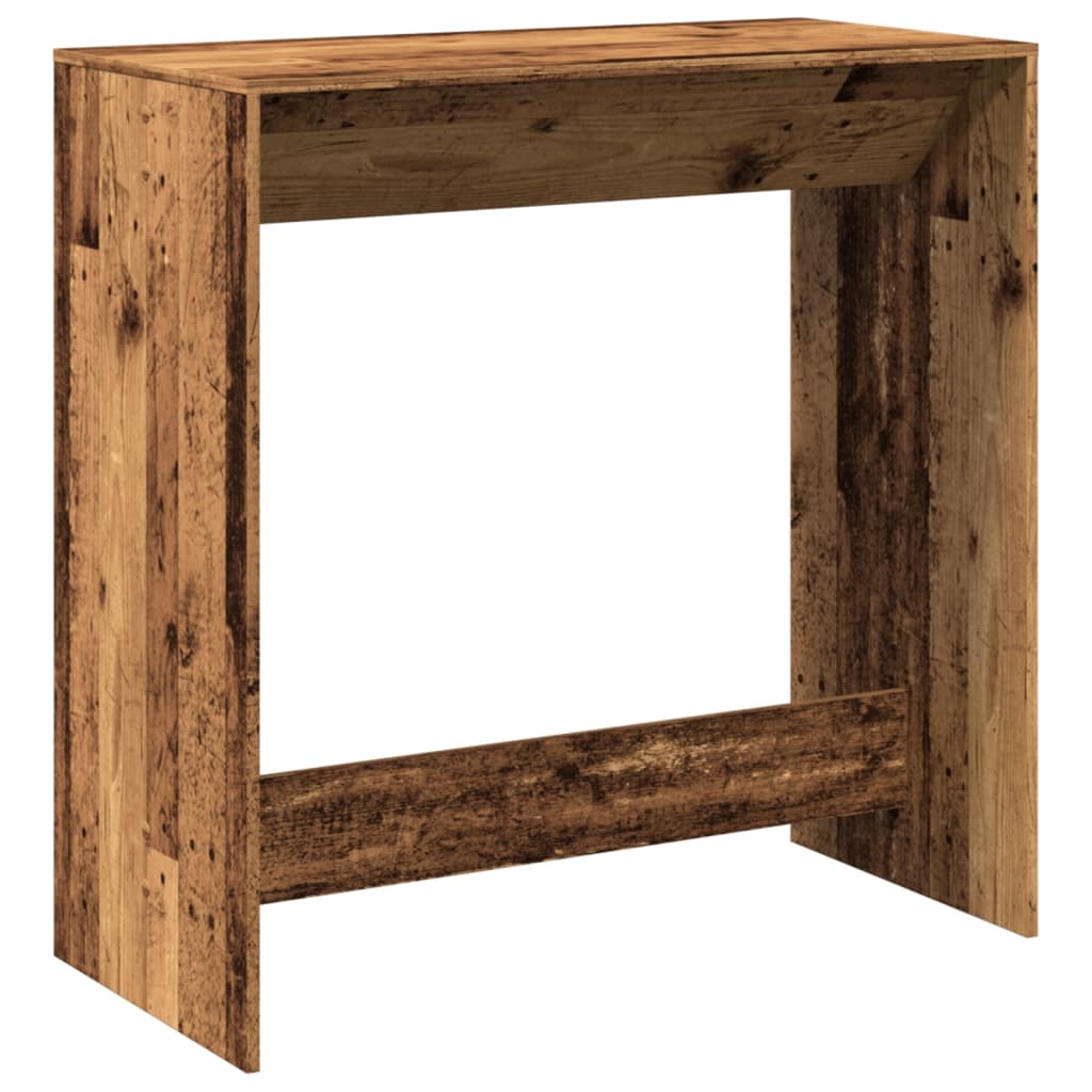 Bartisch Schwarz Eichen-Optik 102 x 50 x 103,5 cm Holzwerkstoff