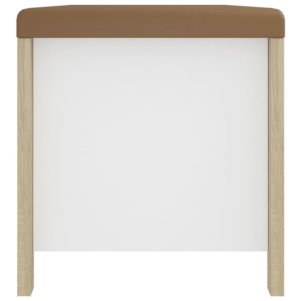 Aufbewahrungsbox mit Kissen Grau 105x40x45 cm
