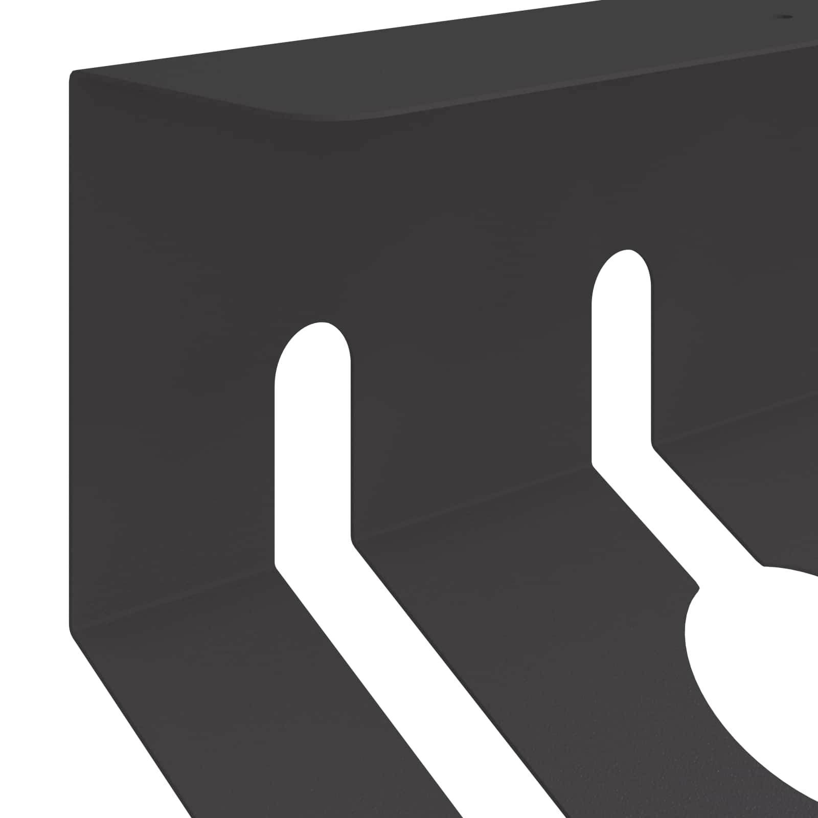 Unter dem Schreibtisch Kabelmanagement Tray 2 Stk. Anthrazit